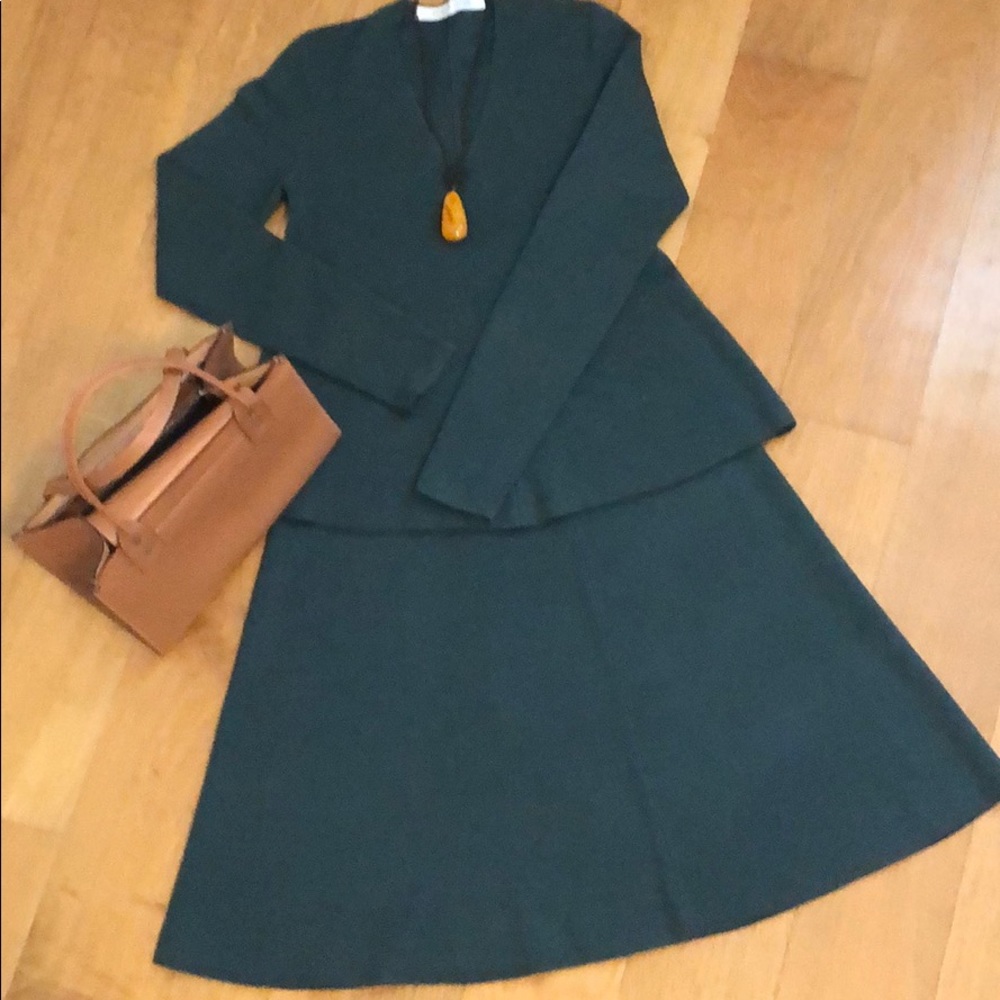 Uniqlo and Lemaire sweater and skirt set